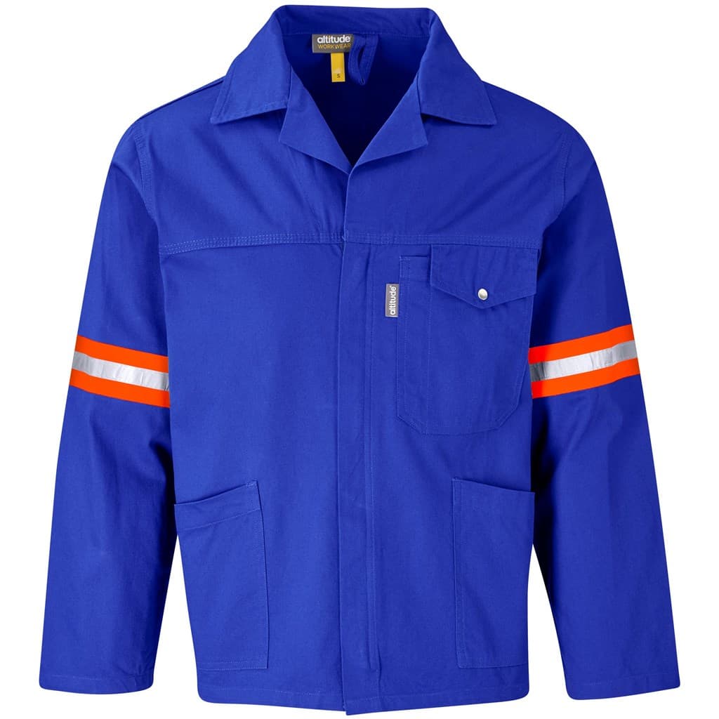 Artisan Premium 100% Cotton Jacket - Reflective Arms & Back - Orange Tape 2