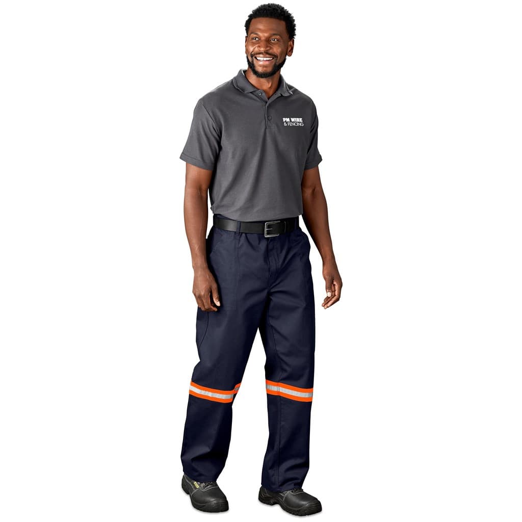 Artisan Premium 100% Cotton Pants - Reflective Legs - Orange Tape 3