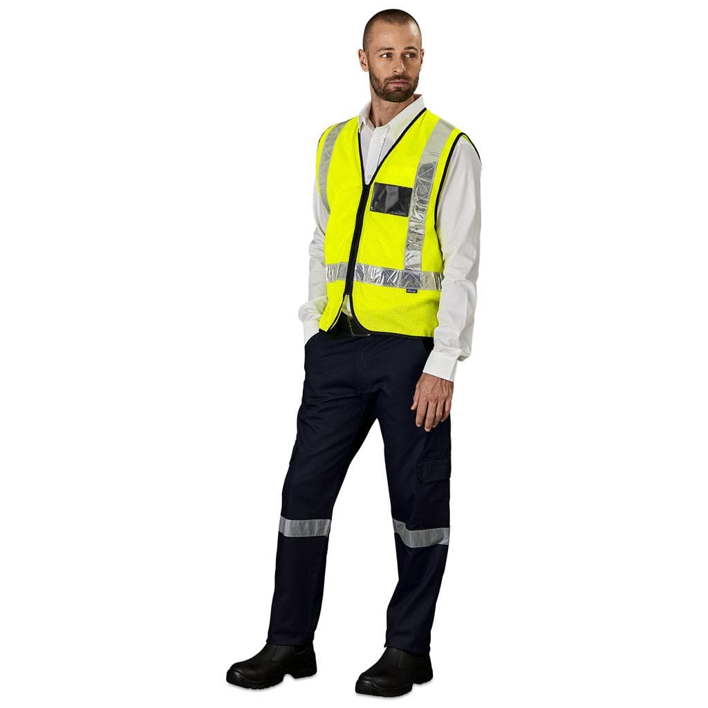 Airport Hi-Viz Reflective Full Zip Vest 8