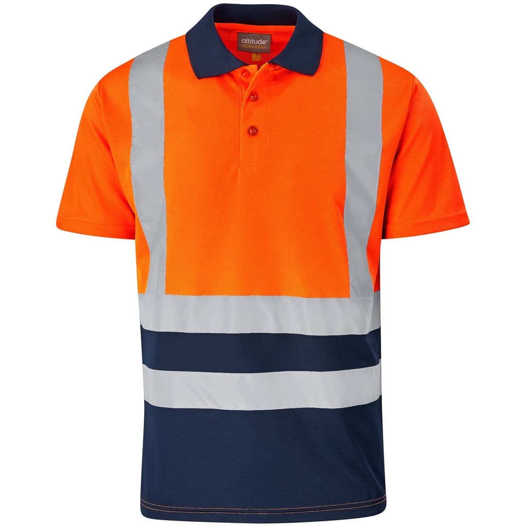 Surveyor Two-Tone Hi-Viz Reflective Golf Shirt 2