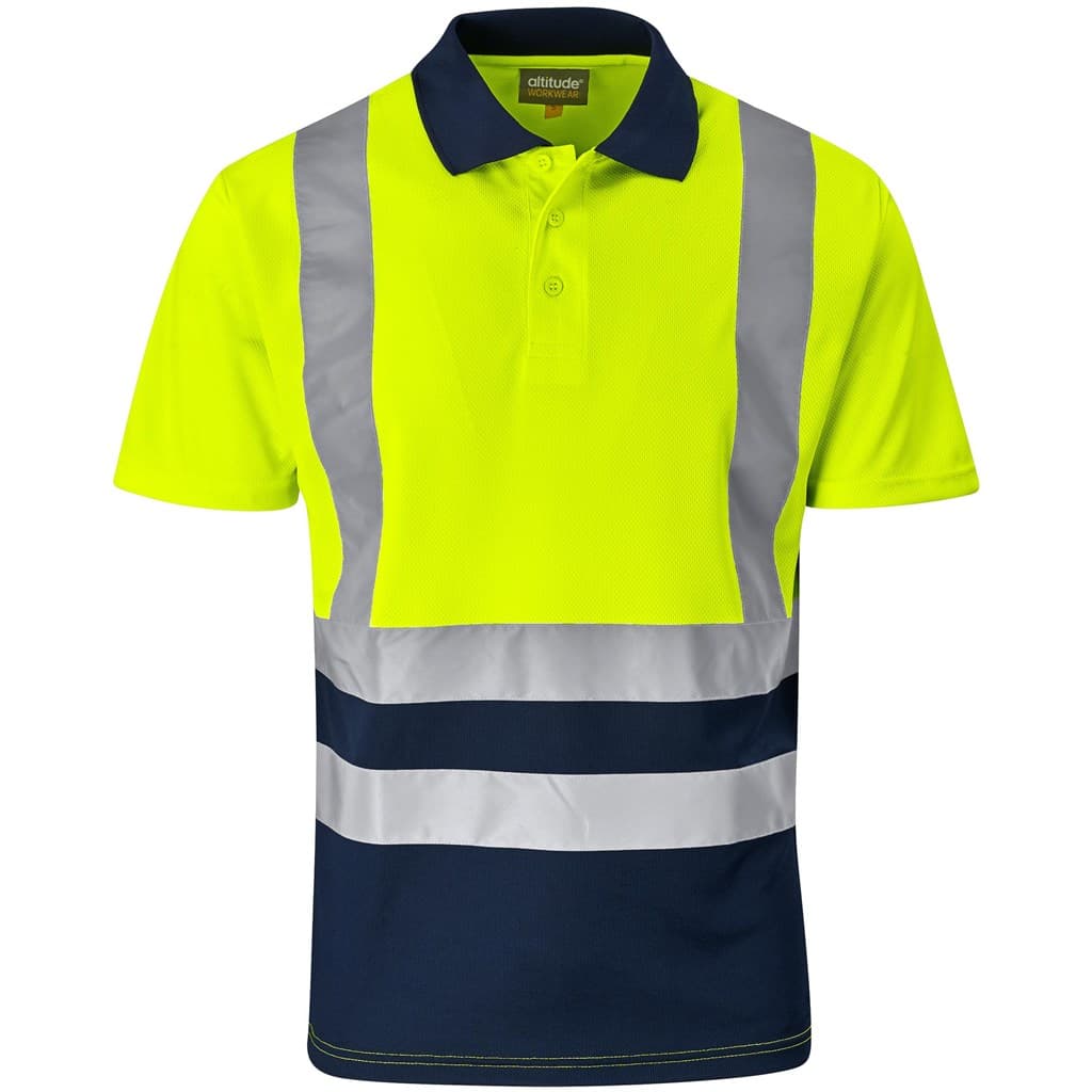 Surveyor Two-Tone Hi-Viz Reflective Golf Shirt 3