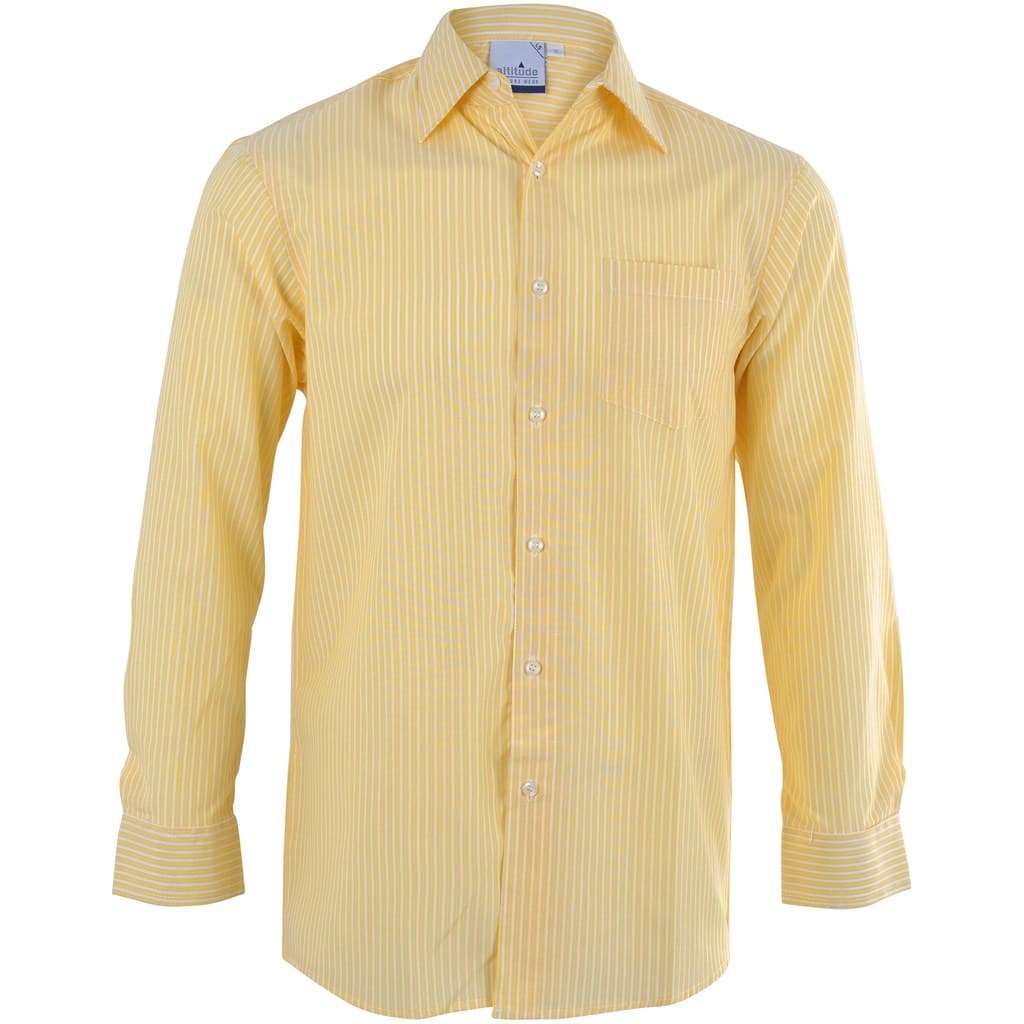 Mens Long Sleeve Drew Shirt - Yellow