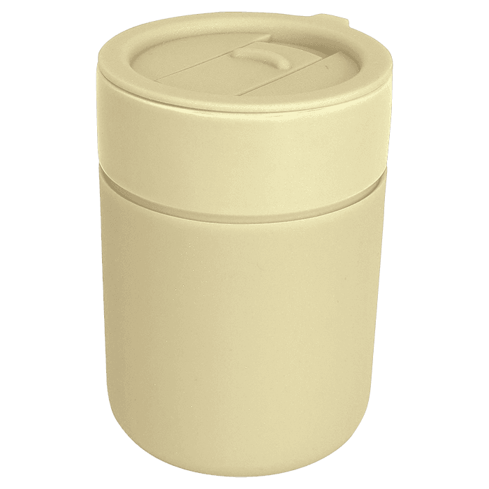 330ml Ceramic Silicone Cover Mug With Sip Slider 2