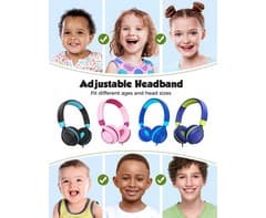 Mpow Che 1 Kids Wired Headset (Blue) 8