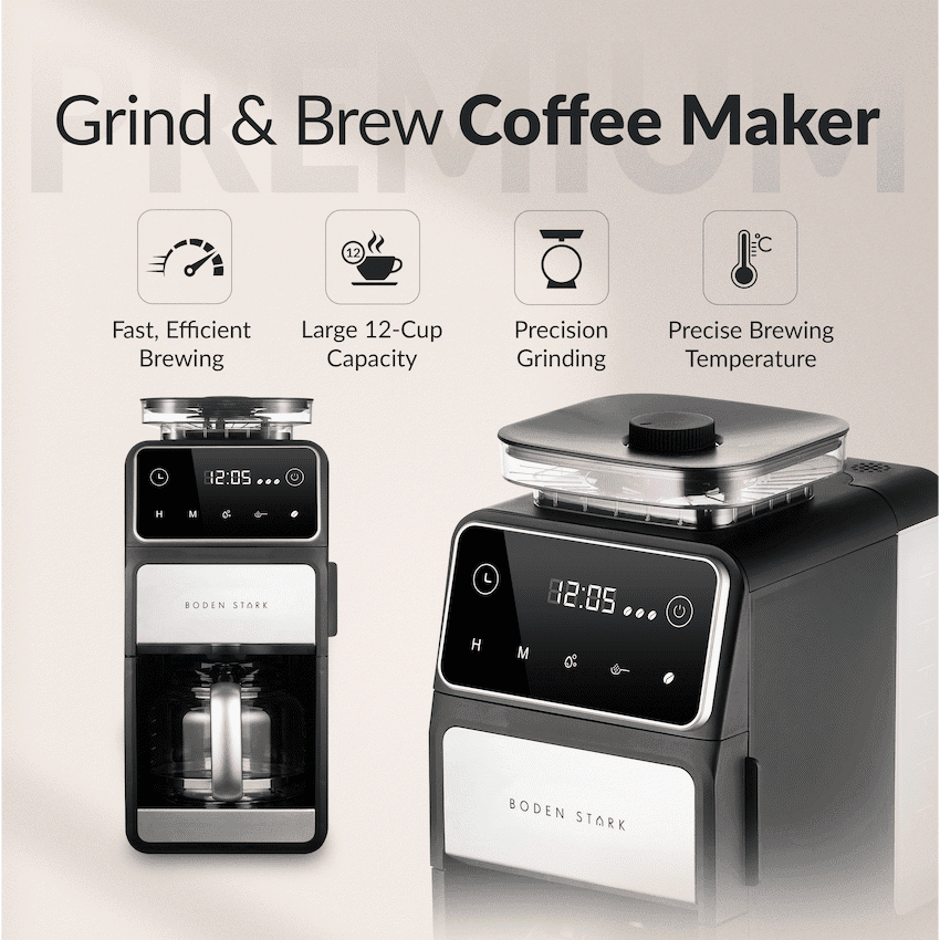 Boden Stark 12 Cup Grind & Brew Coffee Maker 3