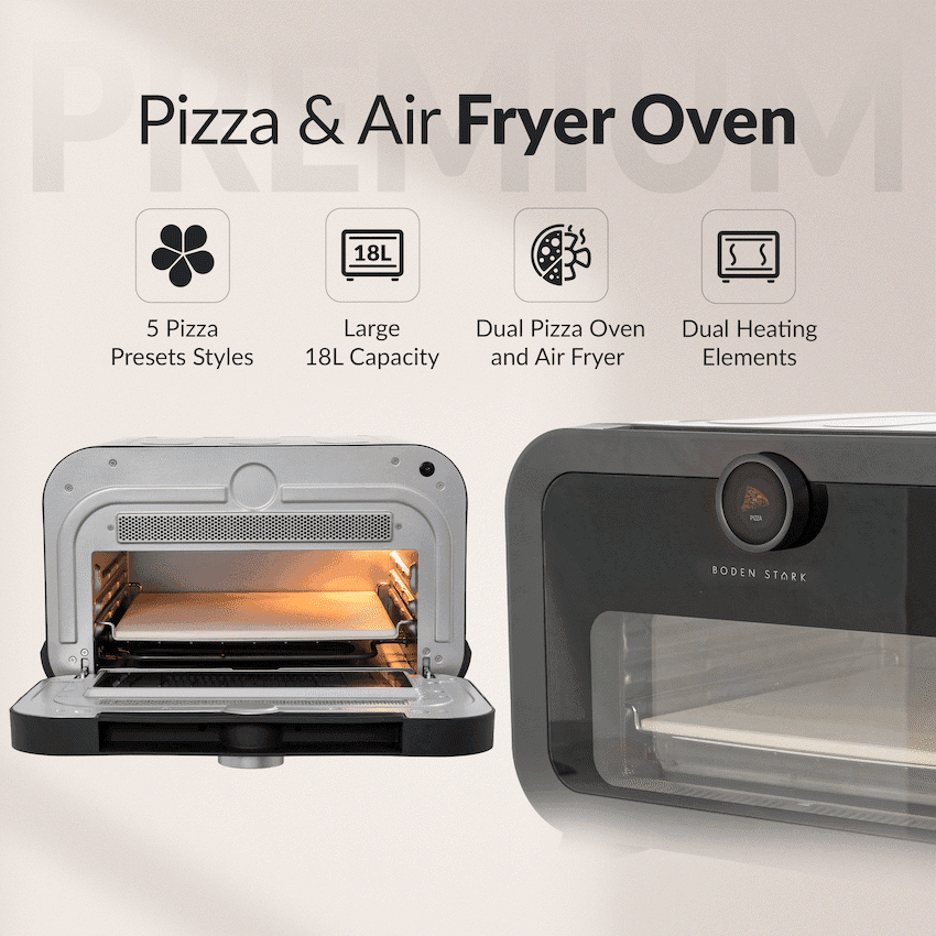 Boden Stark 18L Pizza & Air Fryer Oven 2