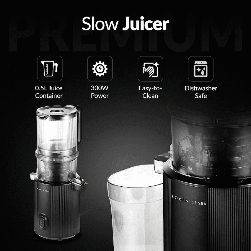 Boden Stark 600ml Slow Juicer 7