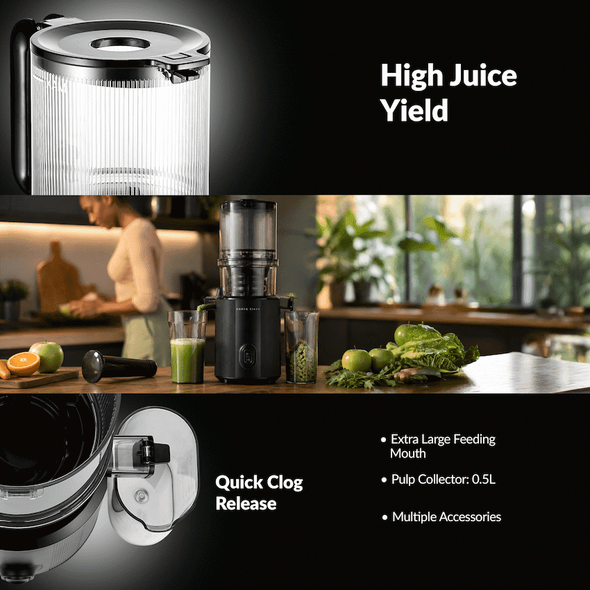 Boden Stark 600ml Slow Juicer 8