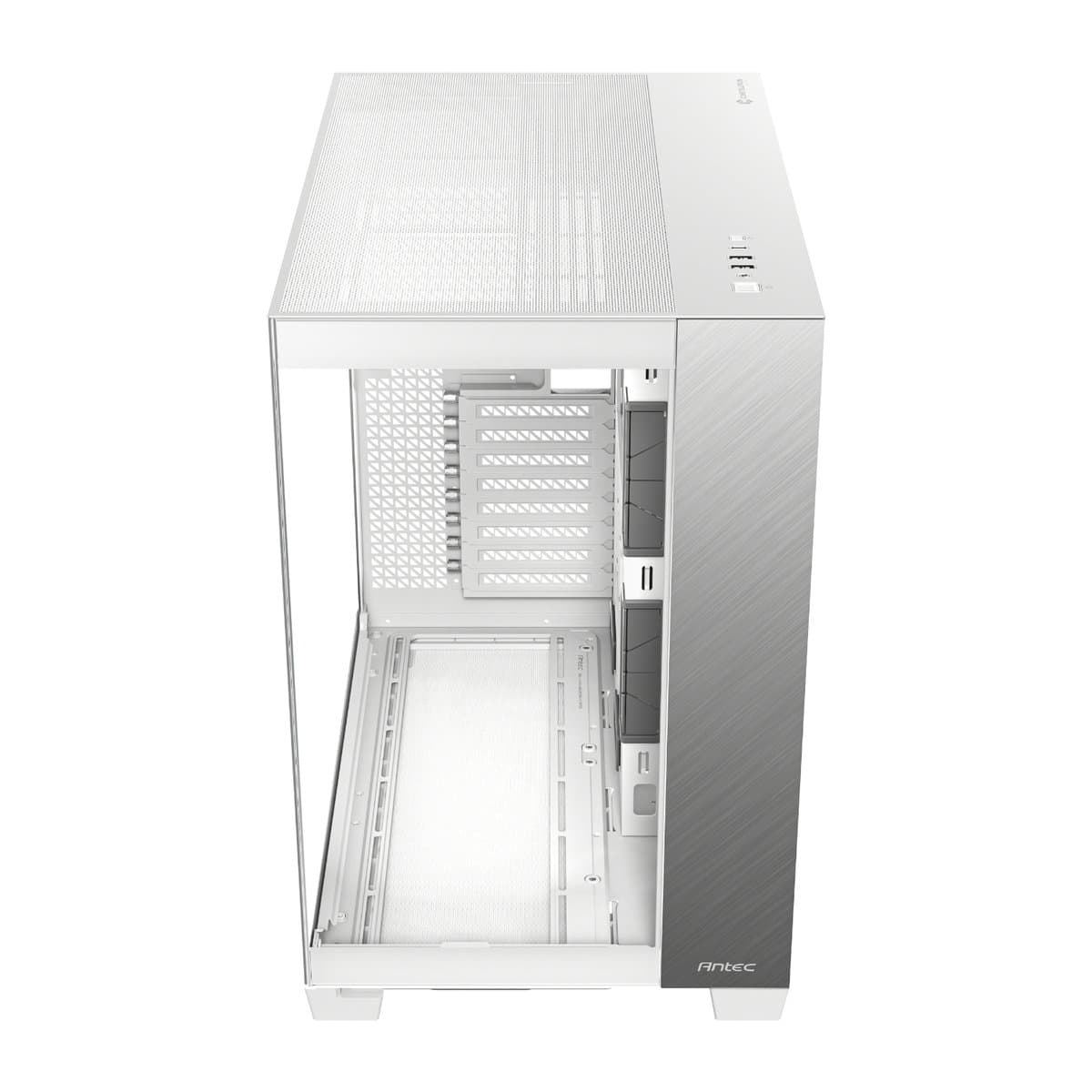 Antec C8 Aluminium White E-ATX Dual Chamber Gaming Chassis - White 3
