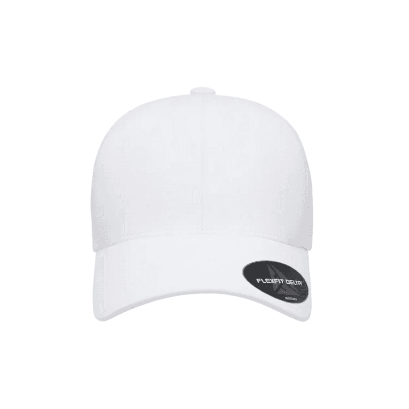 Flexfit Delta Black Perforated Cap with Velcro Hook & Loop Adjustable 6