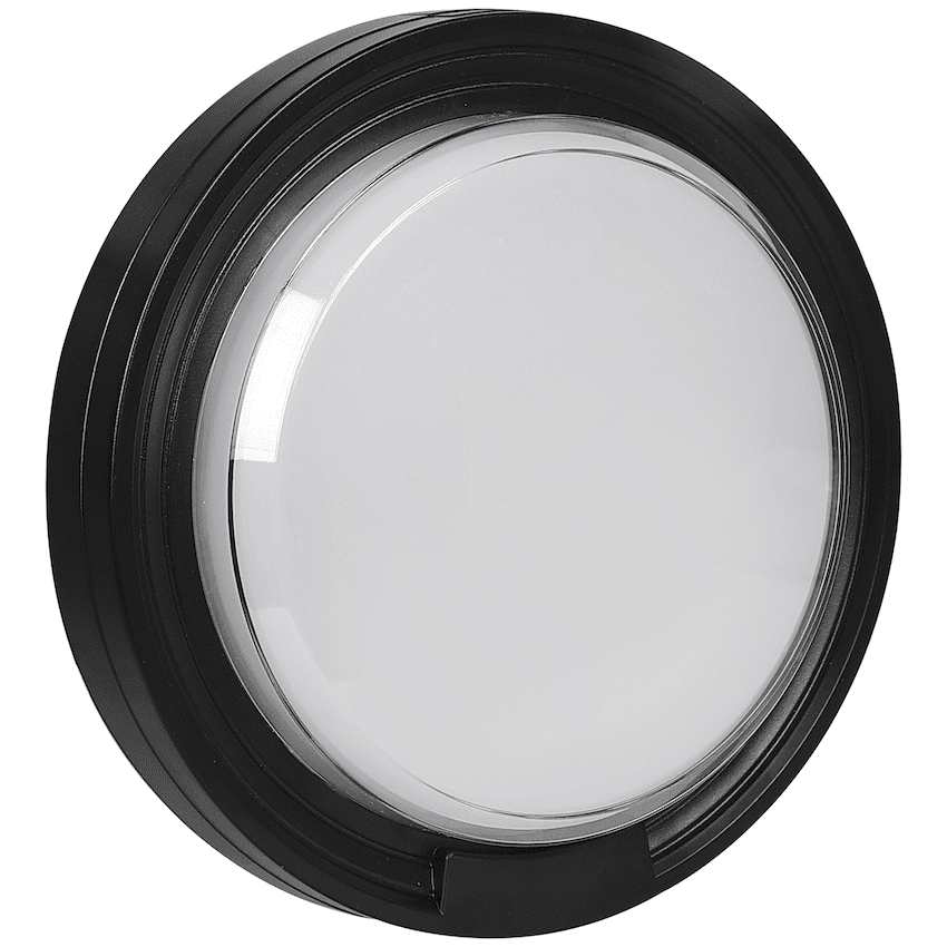 Ellies Cresent Series AC 24W Round LED Bulkhead - PC 6