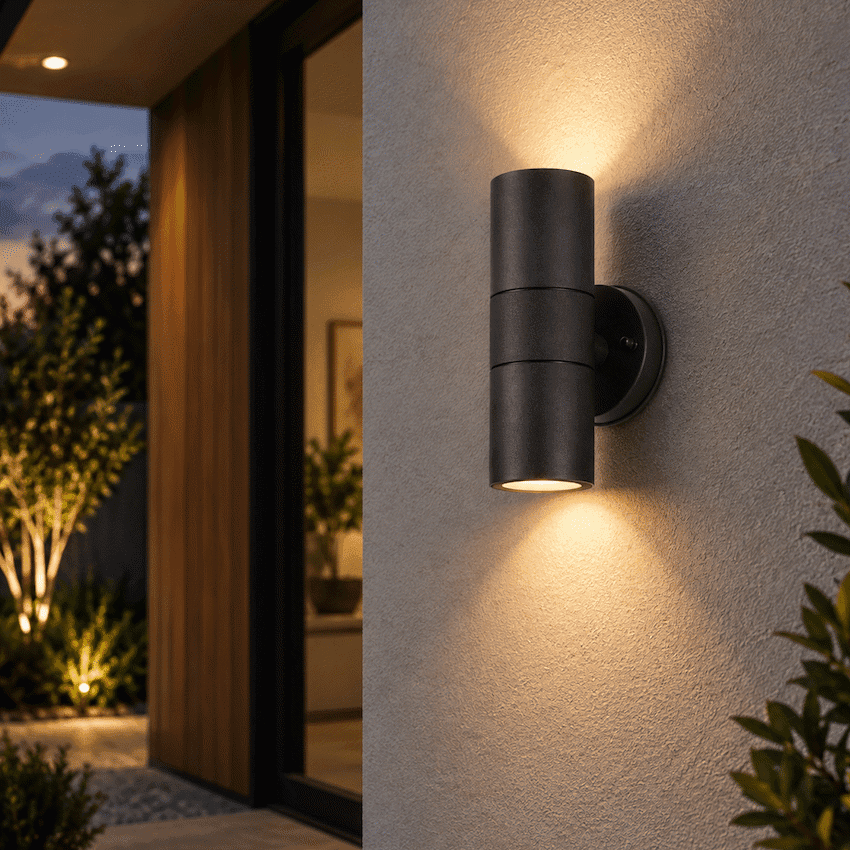 Ellies Ash Series AC dual beam wall light - Nylon Carbon Fiber 9