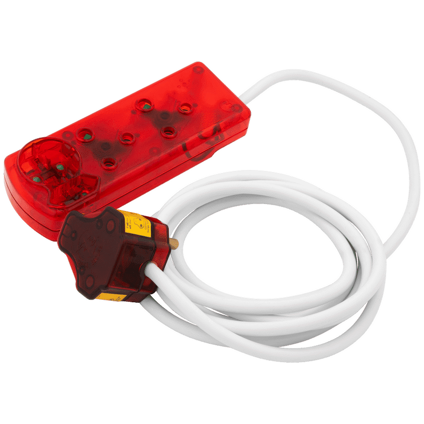 Ellies 4 Way High Surge Extension Lead - 3M 2