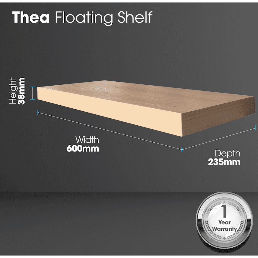 Everfurn Thea Floating  Wall Shelf -Small 4