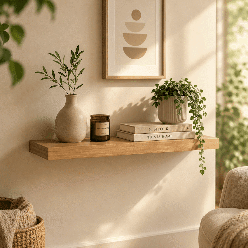 Everfurn Thea Floating  Wall Shelf -Small 5