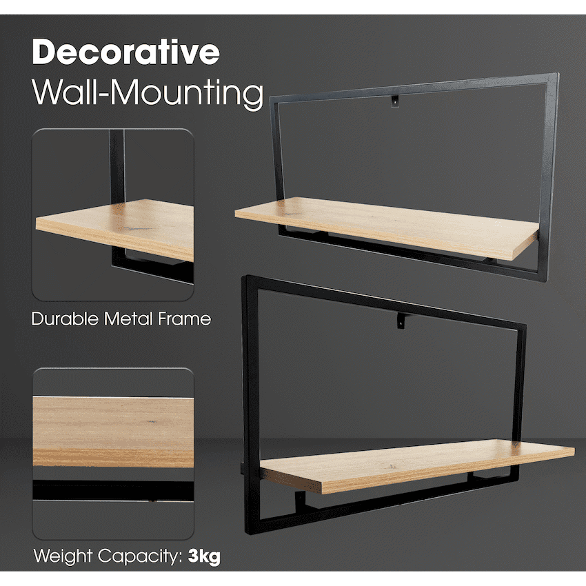 Everfurn Iris Floating Wall Shelf -Large 2