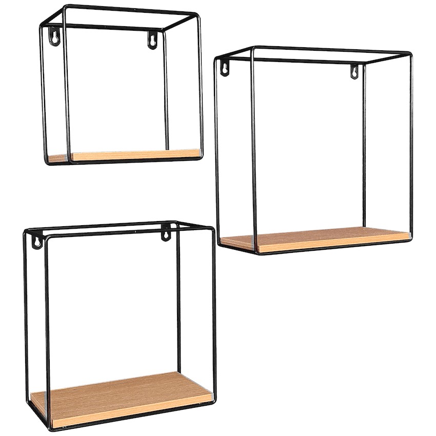 Everfurn Sarah Wall Shelves - Set of 3 2