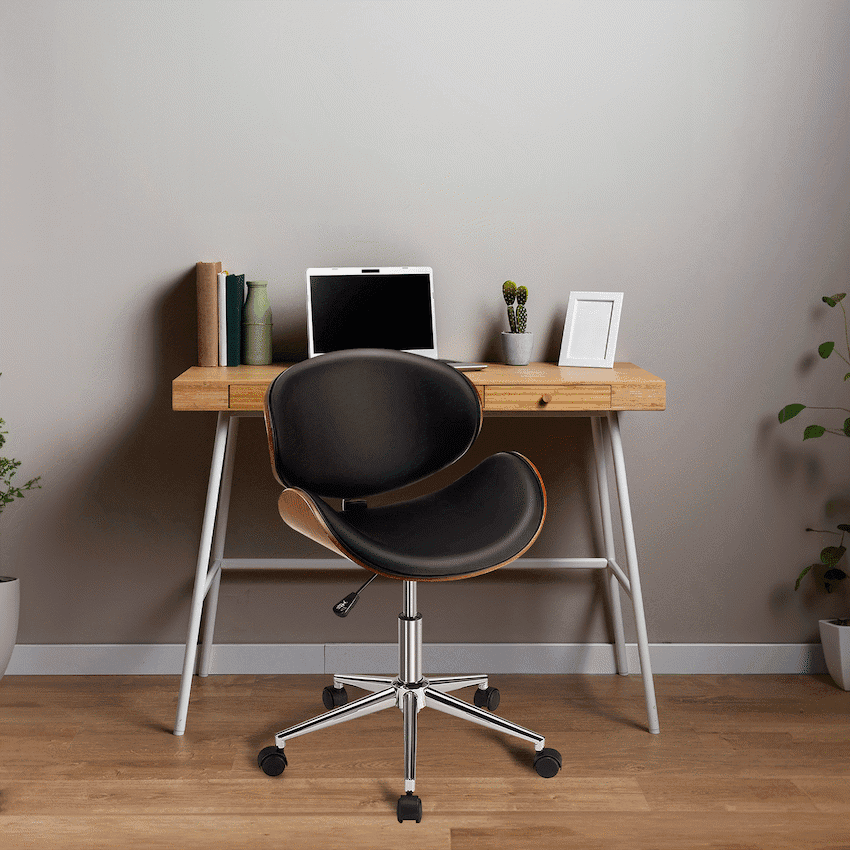 Amos Mid Back Office Chair - Black 6