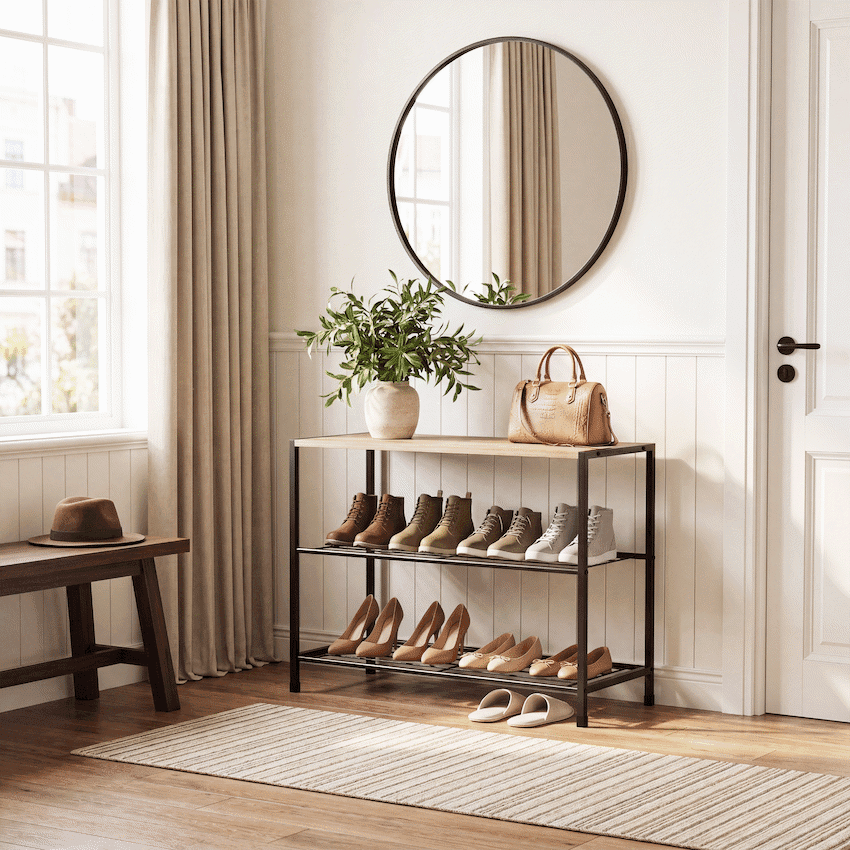 Everfurn Errol 3 Tier  Shoe Rack 6