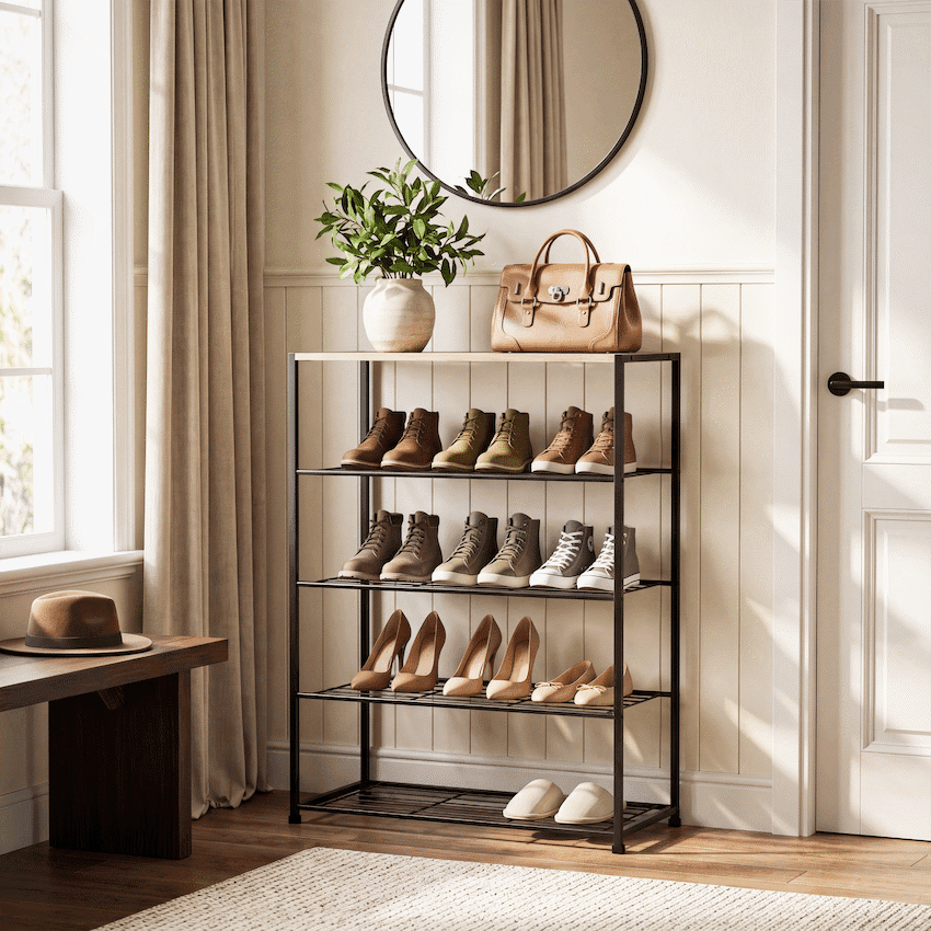 Everfurn Errol 5 Tier  Shoe Rack 6