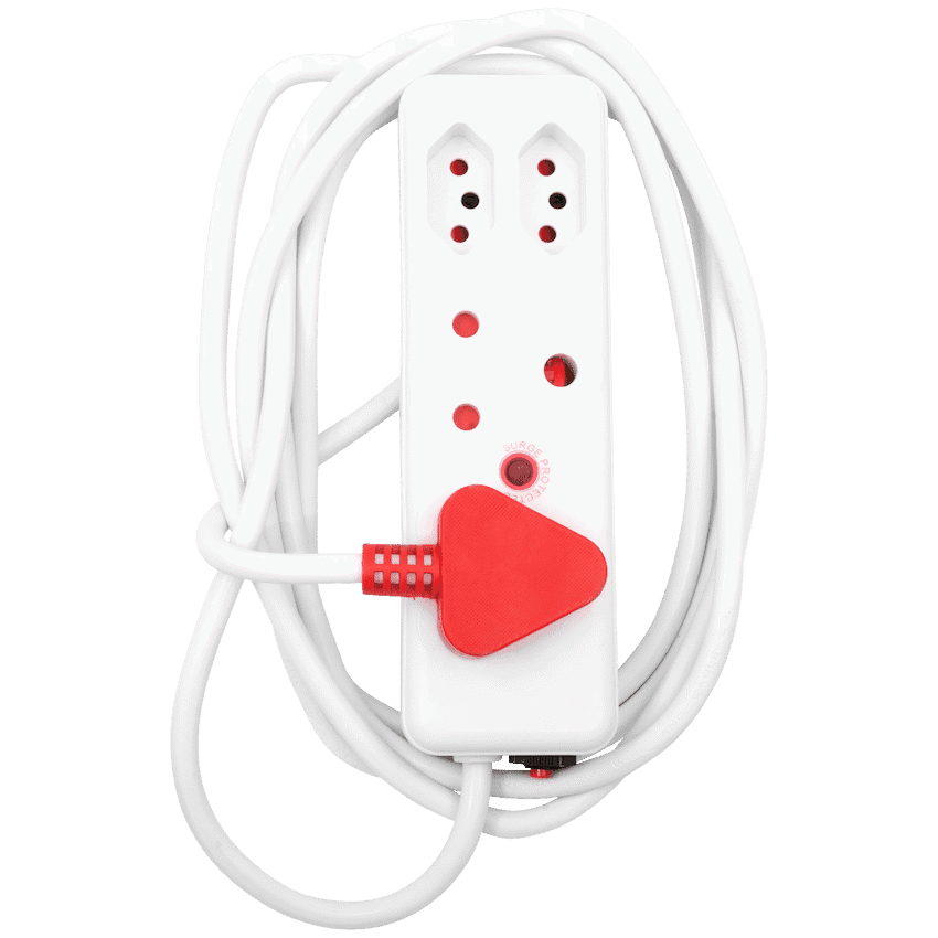 Ellies 4 Way Surge Extension Lead -3M - WT 8