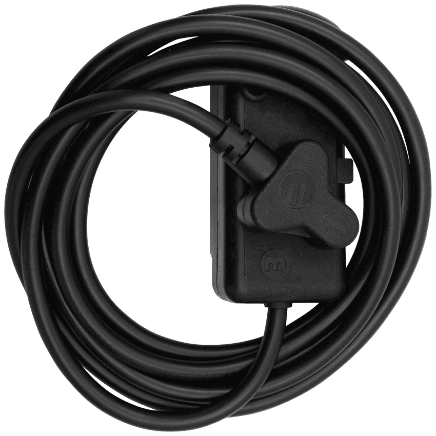 Ellies Side-by-Side Heavy-Duty Extension Lead - 3m - Black 8