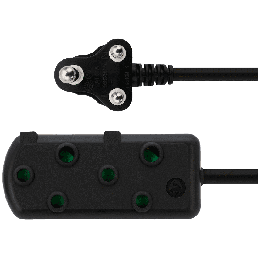 Ellies Side by Side Light Duty Extension Lead-20M-BK 3
