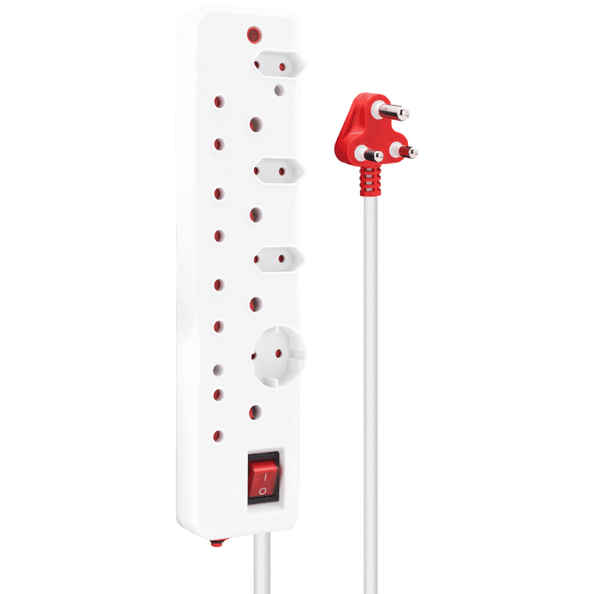 Ellies 8-Way Surge Multiplug 0.5m - WT 4