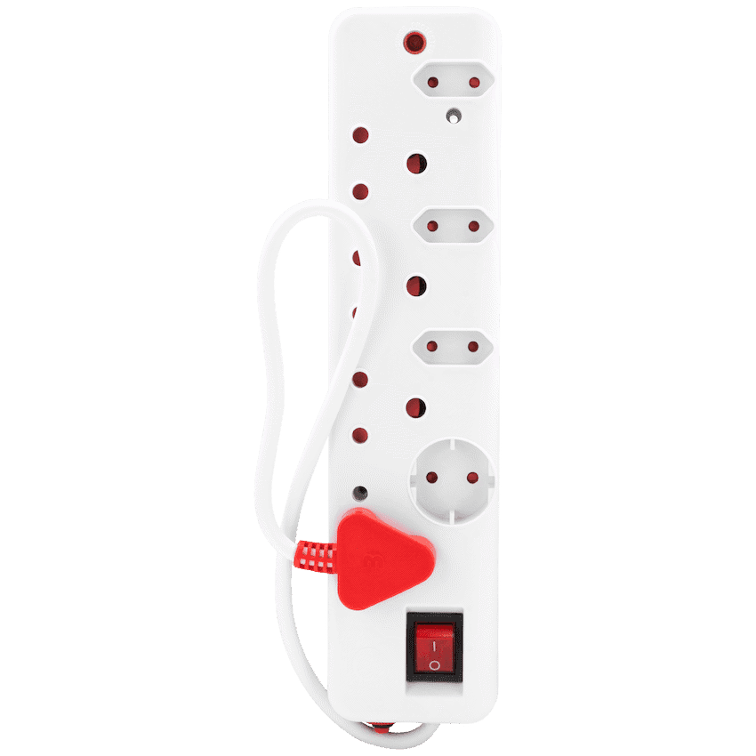 Ellies 8-Way Surge Multiplug 0.5m - WT 7