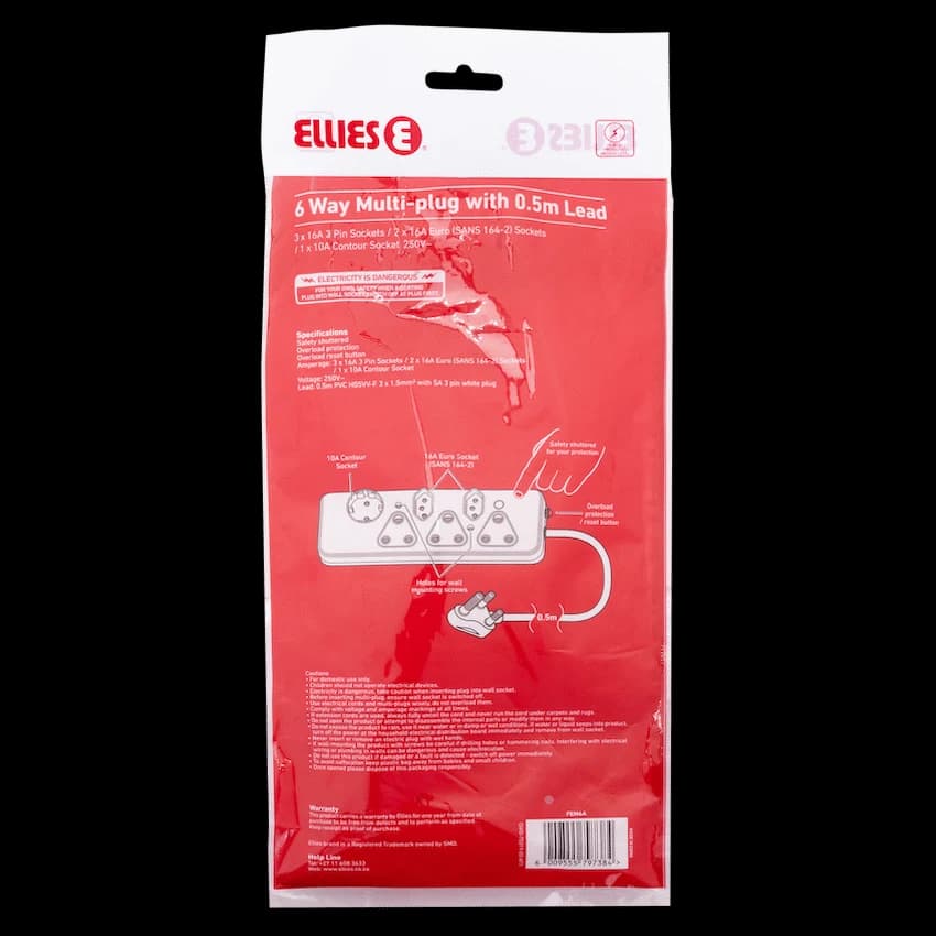 Ellies  6 Way Basic Multiplug 5