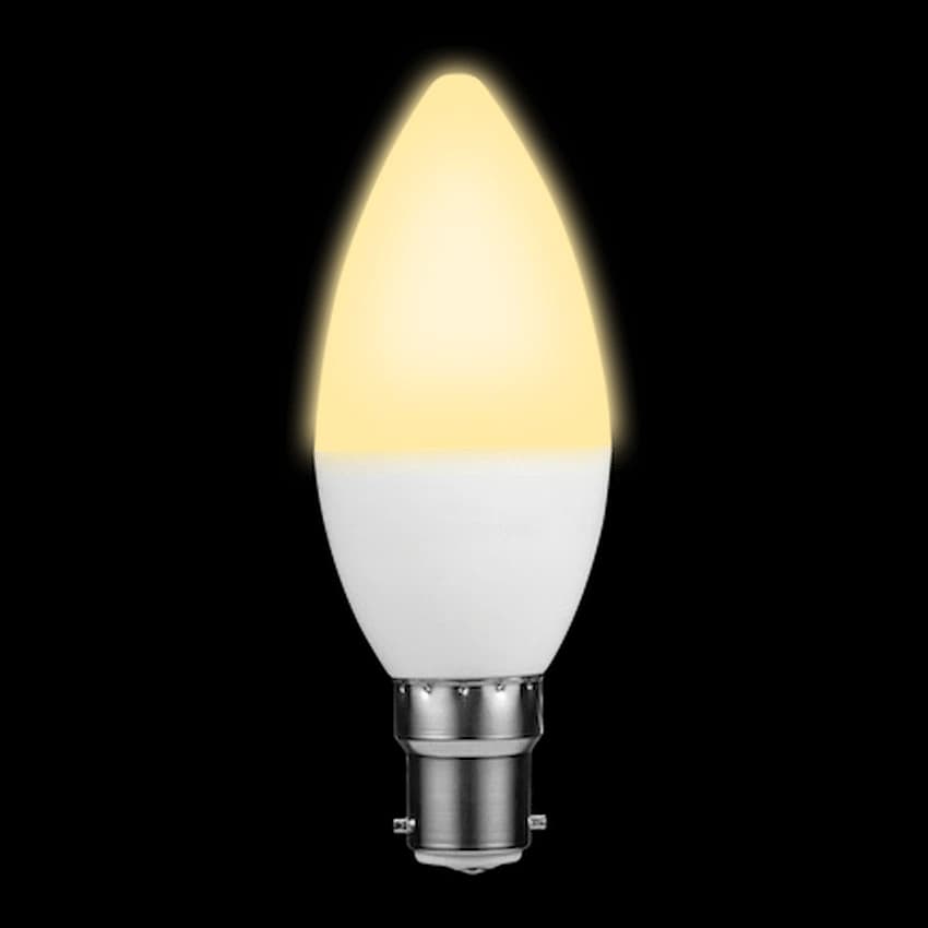 Ellies 5w C37 Residential Candle Stick Bulb B22 WW 3