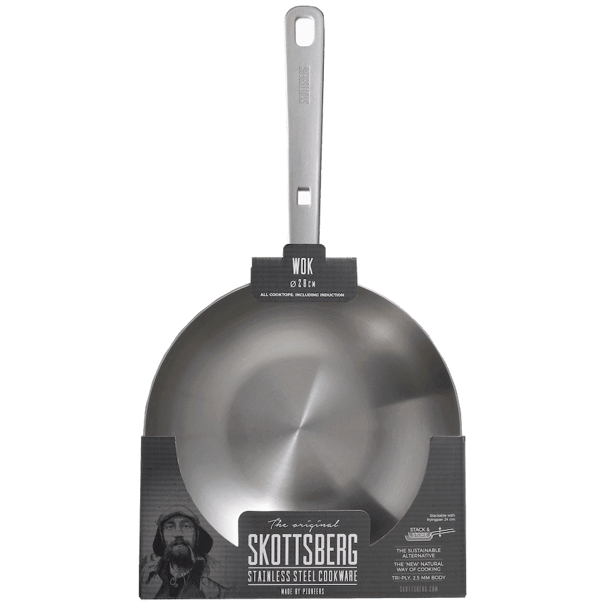 Skottsberg Stainless Steel wok 28cm ( Order in Qty of 1) 6