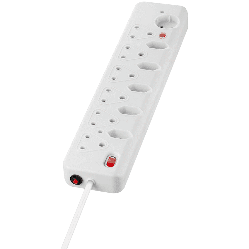 Nexon 12-Way Medium Surge Multiplug 0.5m - White 6
