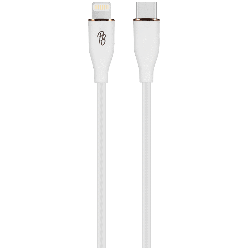 Pro Bass FlexiCord Series 2m 27w Type-C to Lightning Charging Cable - White 1