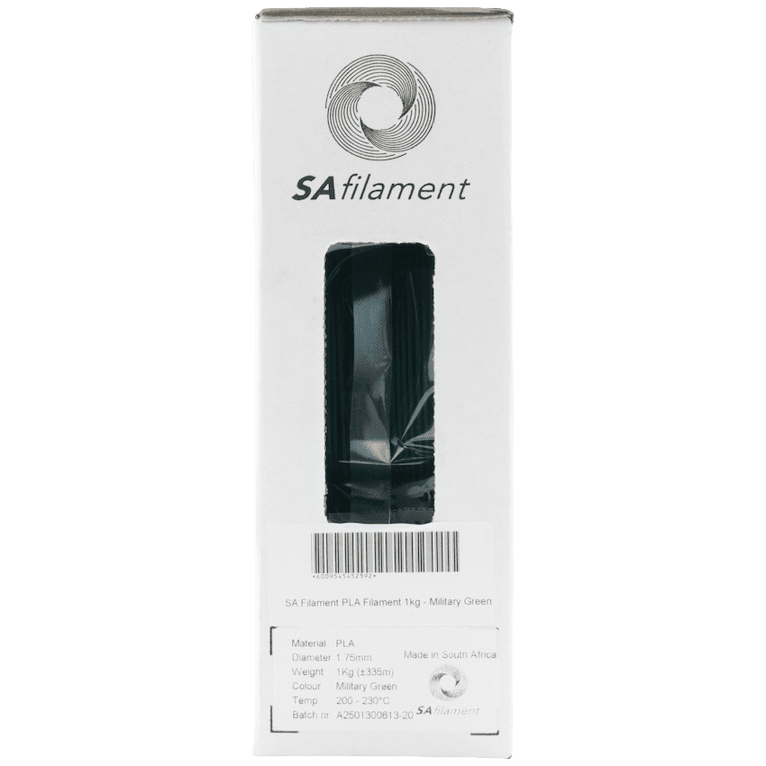 SA Filament PLA Filament 1kg - Military Green 7
