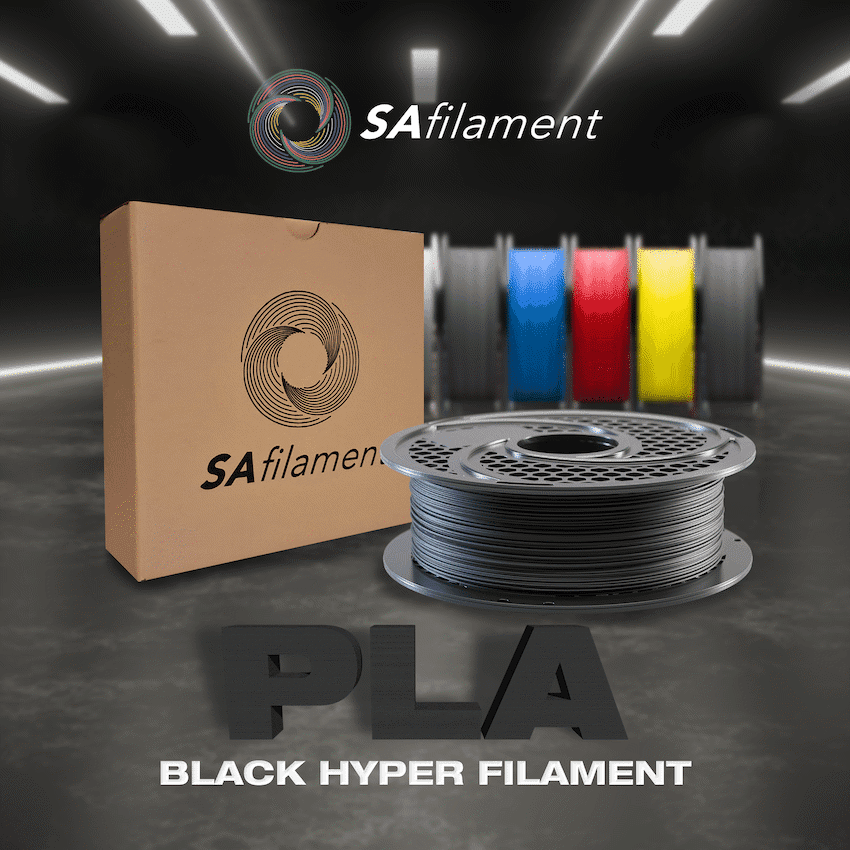 SA Filament PLA Hyper Filament 1kg - Black 9