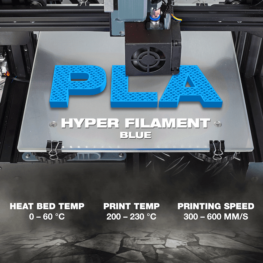 SA Filament PLA Hyper Filament 1kg - Blue 4