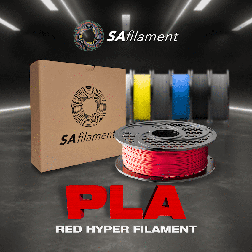 SA Filament PLA Hyper Filament 1kg - Red 9