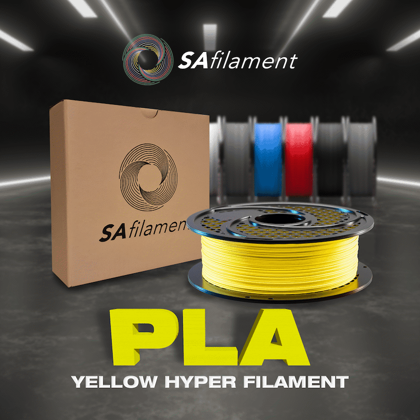 SA Filament PLA Hyper Filament 1kg - Yellow 9