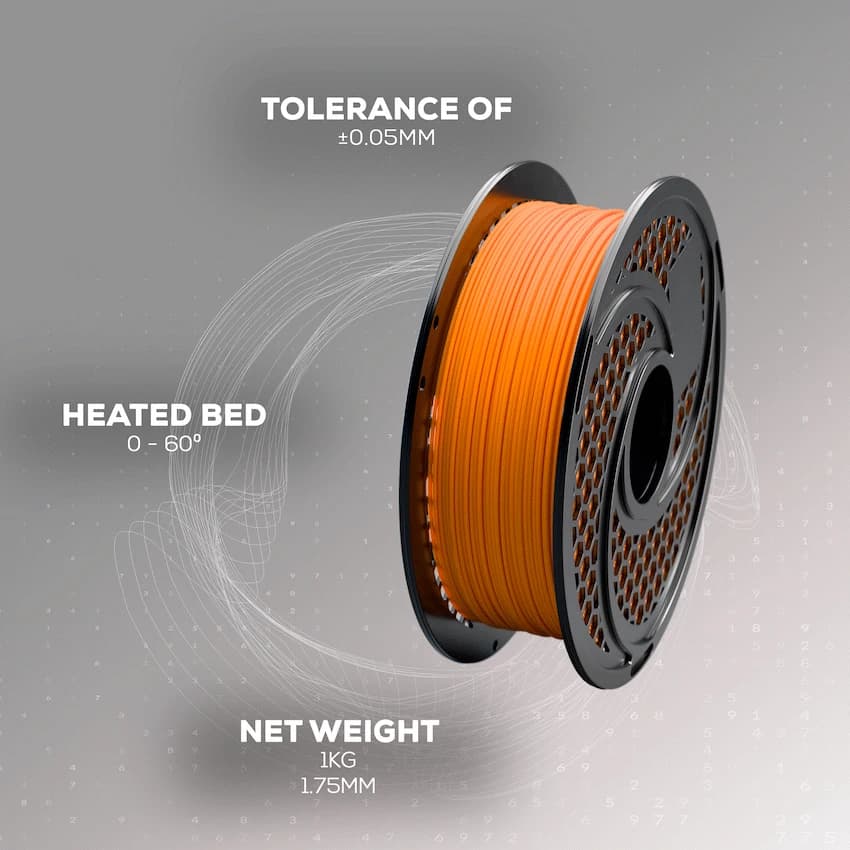 SA Filament PLA Hyper Filament 1kg - Orange 7