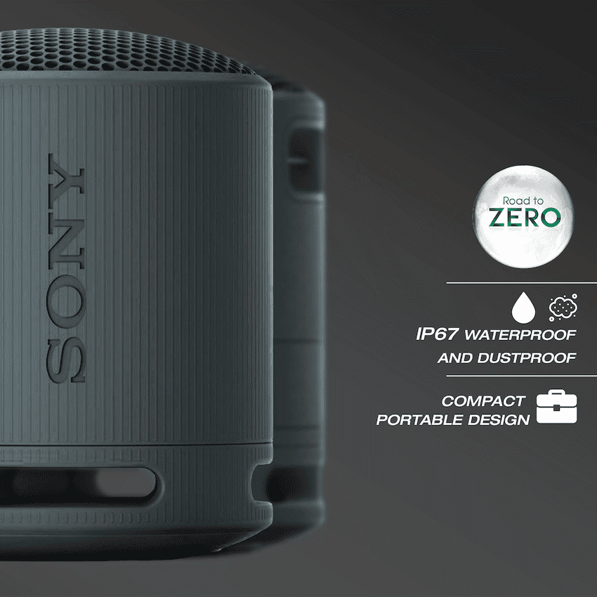 Sony XB100 Portable Bluetooth Speak - Black 2