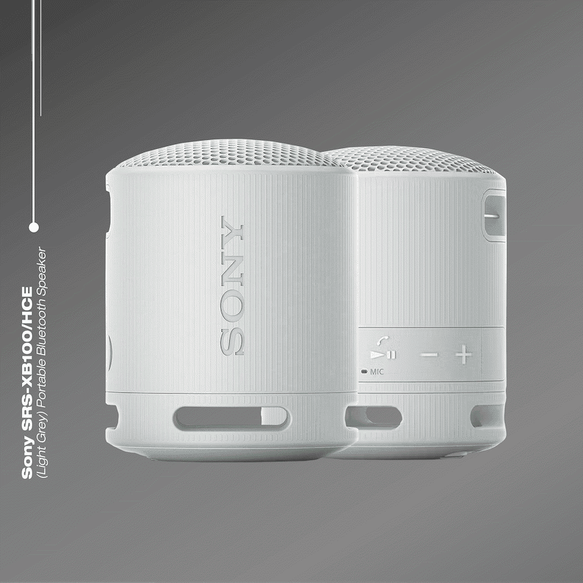 Sony XB100 Portable Bluetooth Speak - Light Grey 4