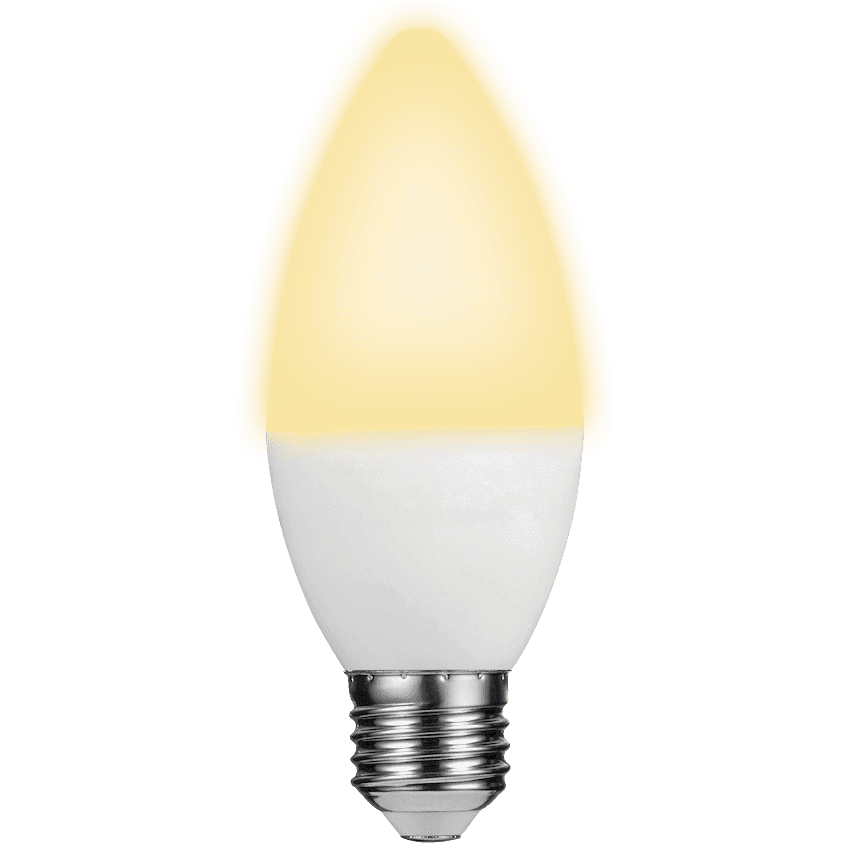Switched 5w Candle LED Light Bulb E27 3
