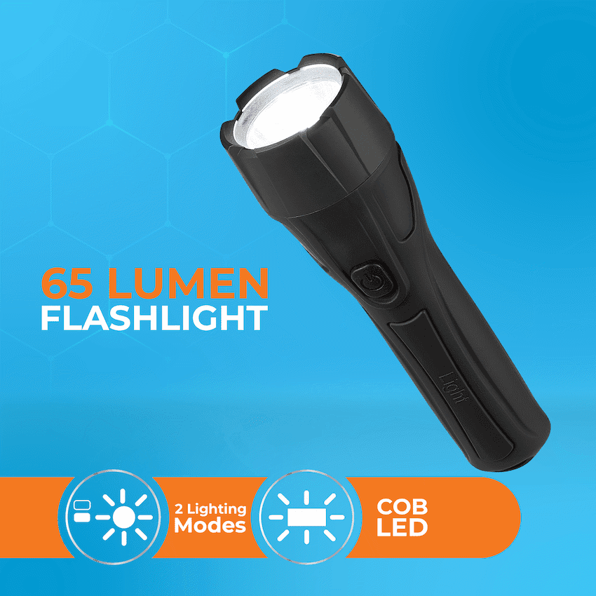 Switched 65 Lumen Flashlight - Black 3