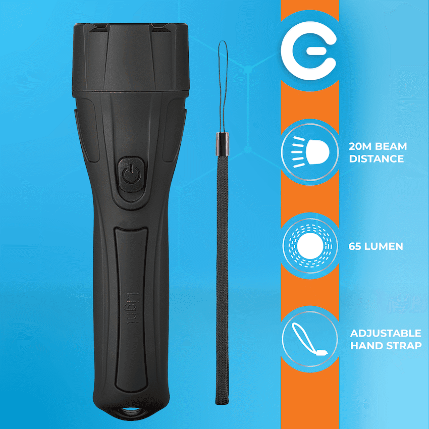 Switched 65 Lumen Flashlight - Black 4
