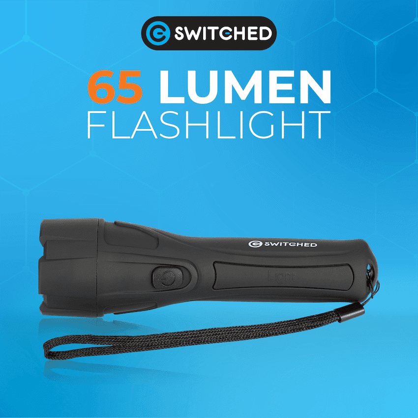 Switched 65 Lumen Flashlight - Black 6