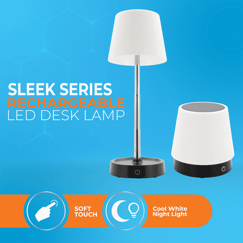 Switched Sleek Series Rechargeable LED Desk Lamp 4