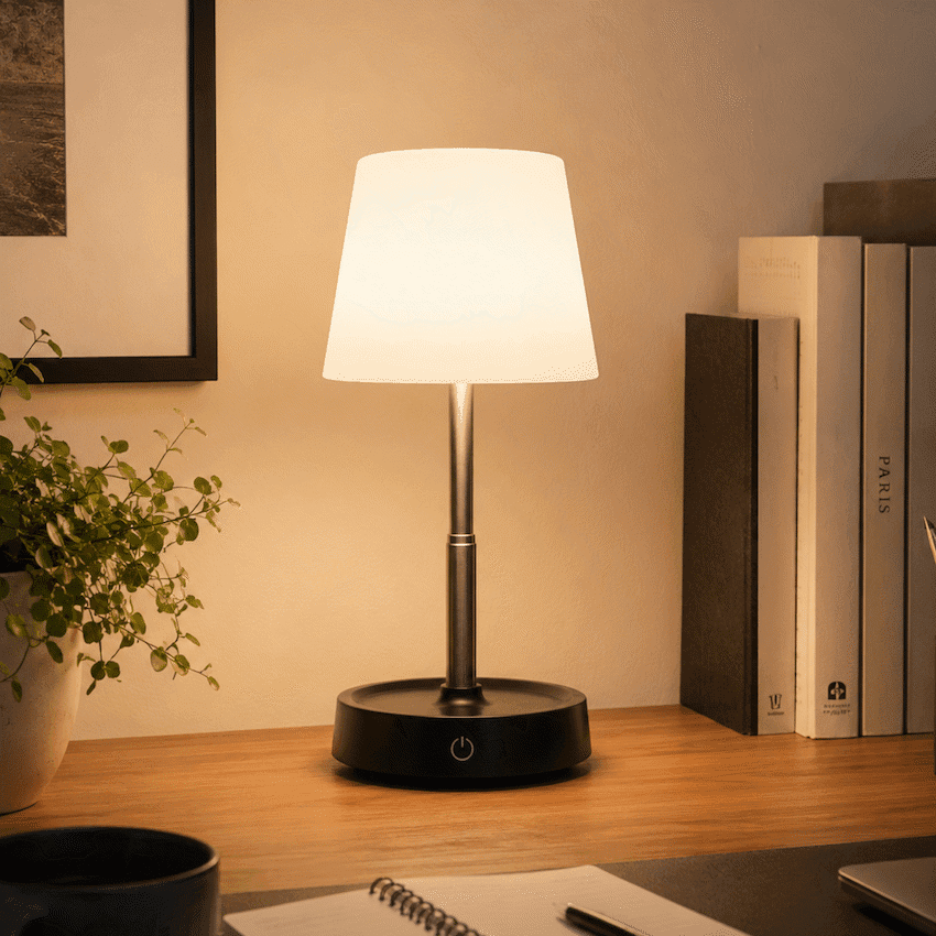Switched Sleek Series Rechargeable LED Desk Lamp 8