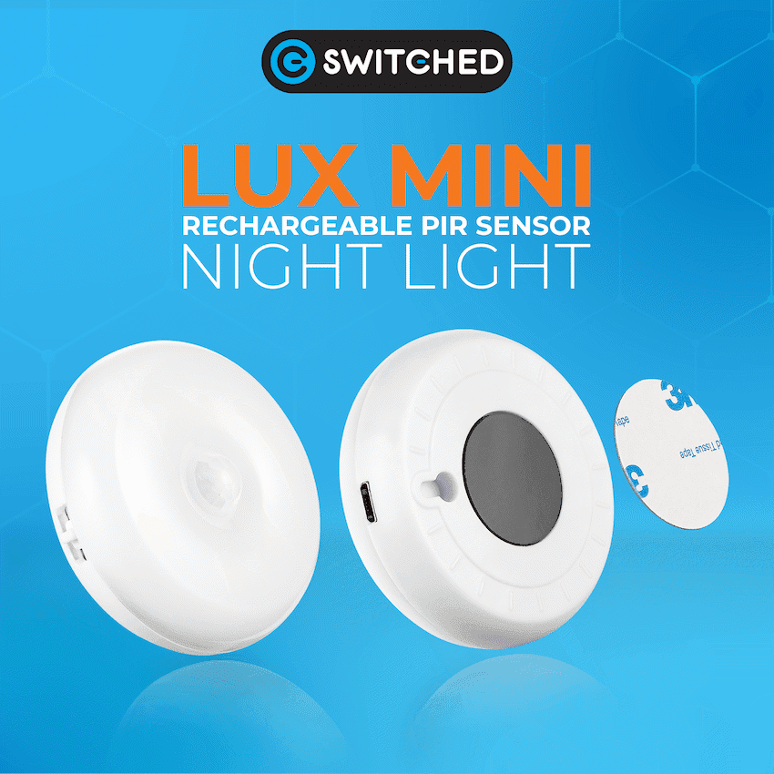 Switched Lux Mini Rechargeable Motion Sensor Night Light 3