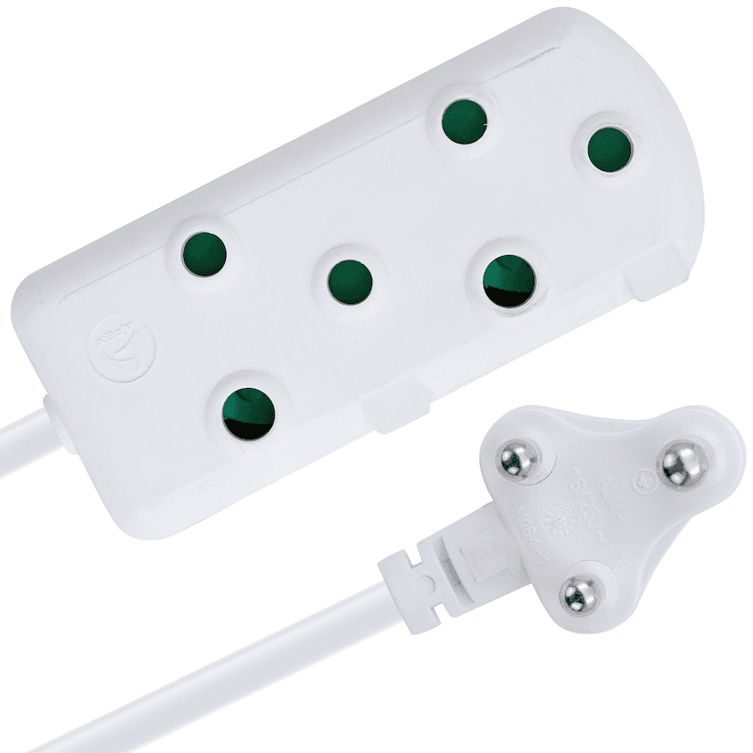 SWITCHED Light DUTY Side by Side (SBS) EXTENSION LEADS 10M 6